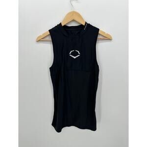 Evoshield Mens Black Chest Guard Compression Sleeveless Shirt Sz S Workout Gym